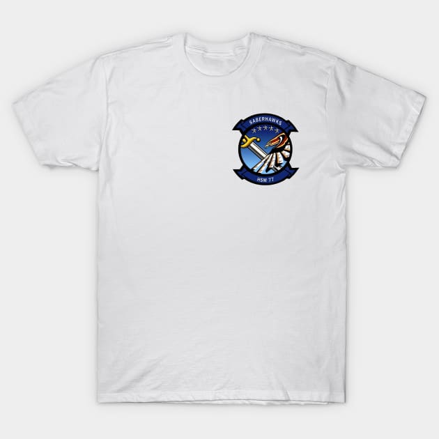 Helicopter Maritime Strike Squadron Seven Seven (HSM-77) T-Shirt by Airdale Navy